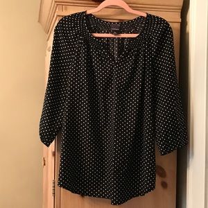 Oh Baby by MotherHood Black polka dot blouse